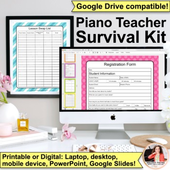 Preview of Simple Piano Teacher Survival Kit: Printable, Digital, Google Drive Compatible