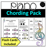 Piano Worksheet Package:  Chord Memorization, Music Theory