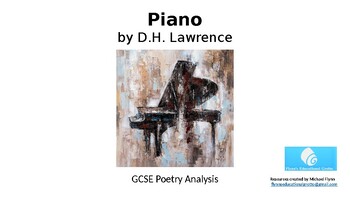 The Piano Dh Lawrence