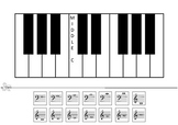 Piano keyboard Cut and Paste