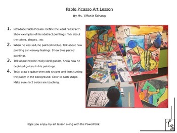 Preview of Picasso Art Lesson