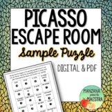 Picasso Escape Room Bonus Puzzle Spanish freebie in digita