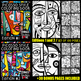 Picasso Style Coloring Books with 100 Coloring Pages PLUS 