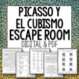 Picasso and Cubismo Spanish Editable Escape Room
