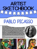 Picasso bio and SKETCHBOOK for middle school and high school