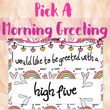 Preview of Pick A Morning Greeting *Posters*