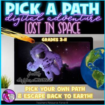 Preview of Digital Escape Room Lost in Space Pick Your Own Adventure - Pick a Path