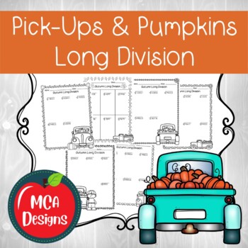 Preview of Pick-Ups and Pumpkins Long Division