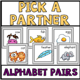 Pick a Partner Alphabet Pair Cards