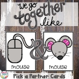 Pick a Partner | Homonyms | Cards for Student Grouping | Twos Day