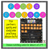 Pick a Partner Matching Game-Division