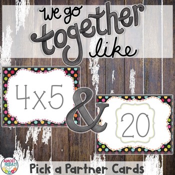 Preview of Pick a Partner | Multiplication | Cards for Student Grouping | Twos Day