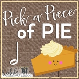 Pick a Piece of Pie Rhythm Game: half note