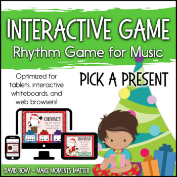 Preview of Interactive Rhythm Game - Pick a Present Christmas and Winter Holiday-theme