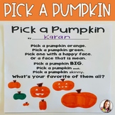 Pick a Pumpkin Poem