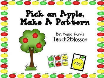 Preview of Pick an Apple, Make a Pattern!