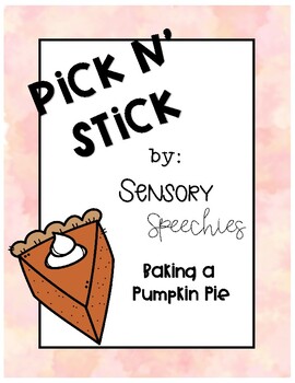 Preview of Pick n' Stick: Baking a Pumpkin Pie