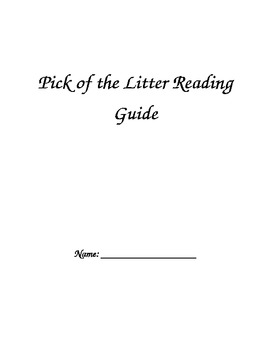 Preview of Pick of the Litter Reading Guide
