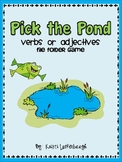 Pick the Pond - Verbs or Adjectives File Folder Game