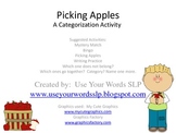 Picking Apples:  A Categorization Activity