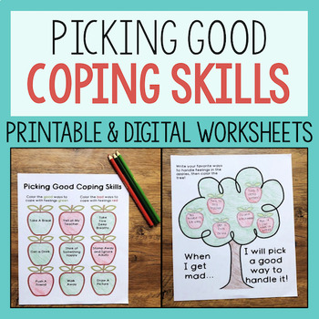 coping skills worksheets for anger management self regulation lessons