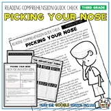 Picking Your Nose Reading Comprehension Passage and Questions