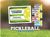 Pickleball Certificates — Editable