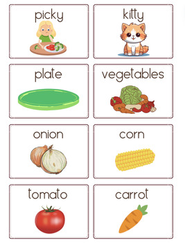 Preview of Picky Kitty Companion Activity - Speech/Language