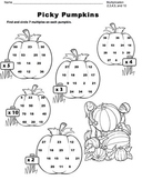 Picky Pumpkins: Multiplication Practice