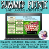 Picnic Boom Cards for Early Language Vocabulary and Senten