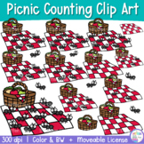 Picnic Counting Clipart | Summer counting Clip Art | Ants