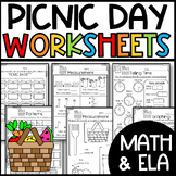 Picnic Day Themed Activities and Worksheets: End of the Ye