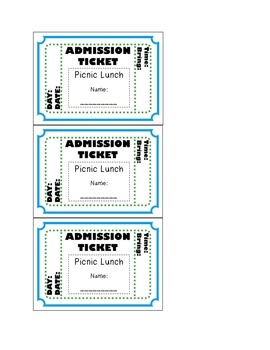 lunch tickets worksheets teaching resources teachers pay teachers