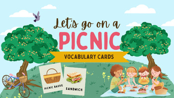 Preview of Picnic Picture Cards I Flashcards I Communication Board I Vocabulary I Speech