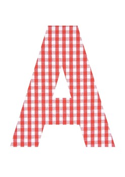 Preview of Picnic Print | A-Z 0-9 Decor | Printable Bulletin Board | Letters Number |