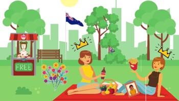 Picnic Scene PowerPoint - /fl/ and /fr/ targets by Jasmine Khorasanee