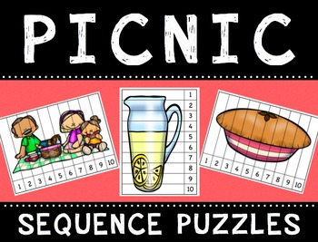 Picnic Sequence Puzzles by Irish Rose Place Teachers Pay Teachers