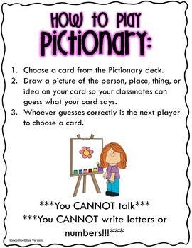 pictionary cards pdf