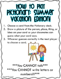 Pictionary: Summer Vacation Edition!