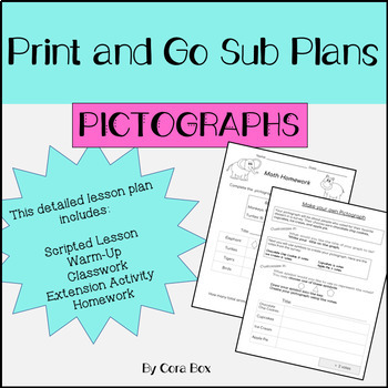 Preview of Pictograph Sub Plans- Print and Go!