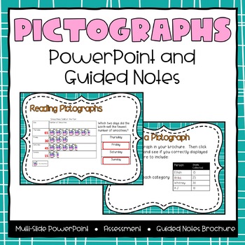 Preview of Pictographs Powerpoint & Guided Notes - Third Grade