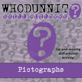 Preview of Pictographs Whodunnit Activity - Printable & Digital Game Options
