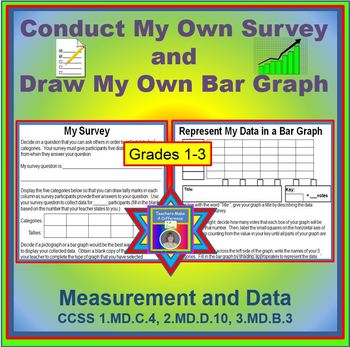 Preview of Conduct My Own Survey & Build My Own Bar Graph FREEBIE
