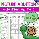Picture Addition /Add to Five/Adding with Pictures/ Kinder