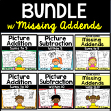 Picture Addition and Subtraction Includes Addition with Mi