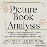 Picture Book Analysis (Digital & Printable)