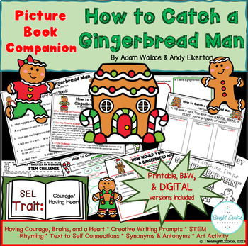 Preview of Picture Book Companion:How to Catch a Gingerbread Man ~SEL, ELA, and STEM!