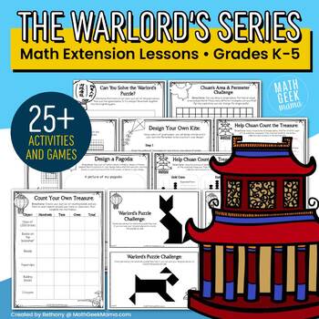 Preview of Picture Book Math Extension Lessons - The Warlord's Puzzle/Beads/etc. - PRINT