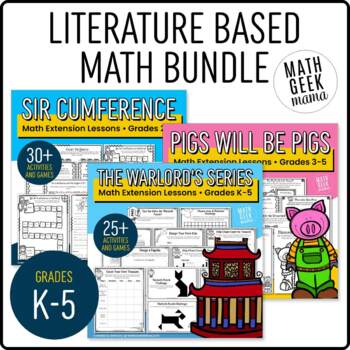 Preview of Picture Book Math Lessons BUNDLE - 50+ Extension Lessons - Grades K-5 - PRINT