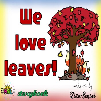 Preview of Picture Book Story We Love Leaves DIGITAL Printable